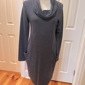 Cowl neck, long sleeve warm dress